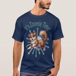 Es ist Zoomie Time Niedlich Brown & White Cat T-Shirt