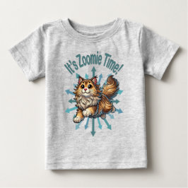 Es ist Zoomie Time Norwegische Waldkatze Baby T-shirt