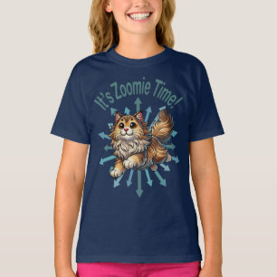Es ist Zoomie Time Norwegische Waldkatze T-Shirt