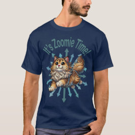 Es ist Zoomie Time Norwegische Waldkatze T-Shirt