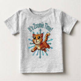 Es ist Zoomie Time Orange Tabby Cat Baby T-shirt