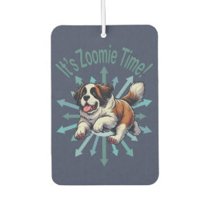 Es ist Zoomie Time Saint Bernard Autolufterfrischer