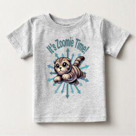 Es ist Zoomie Time Scottish Fold Cat Baby T-shirt
