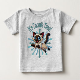 Es ist Zoomie Time Siamese Cat Baby T-shirt