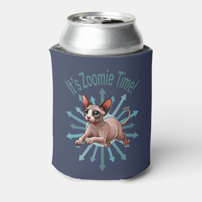 Es ist Zoomie Time Sphynx Cat Dosenkühler (Kanne Rückseite)