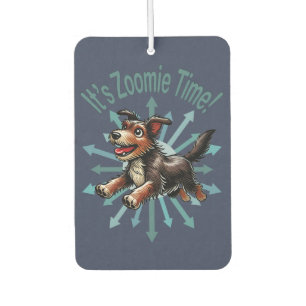 Es ist Zoomie Time Terrier Mutt Autolufterfrischer