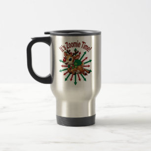 "Es ist Zoomie Time! Weihnachtsmann Reisebecher
