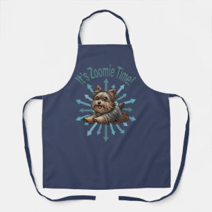 Es ist Zoomie Time Yorkshire Terrier Schürze