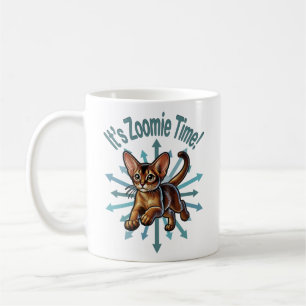 Es ist Zoomie-Zeit Abessinierkatze Kaffeetasse