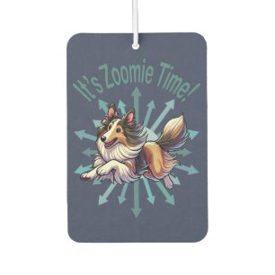 Es ist Zoomie Zeit Collie Autolufterfrischer