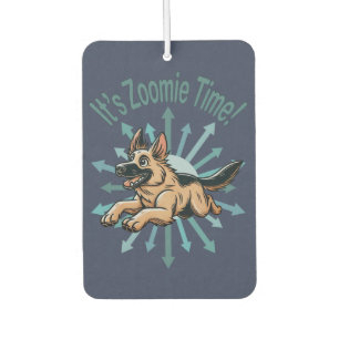 Es ist Zoomie-Zeit Deutscher Schäferhund Autolufterfrischer