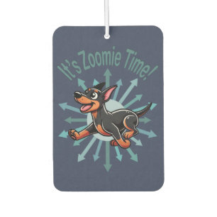 Es ist Zoomie-Zeit Dobermann Pinscher Autolufterfrischer