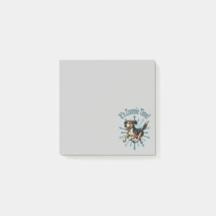 Es ist Zoomie-Zeit Mittlerer Mutt Post-it Klebezettel