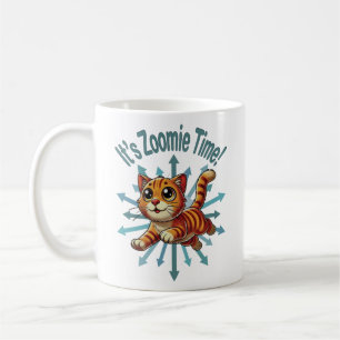 Es ist Zoomie Zeit Orange Tabby Katze Kaffeetasse