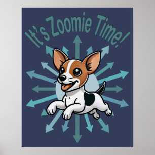 Es ist Zoomie-Zeit Rat Terrier Poster