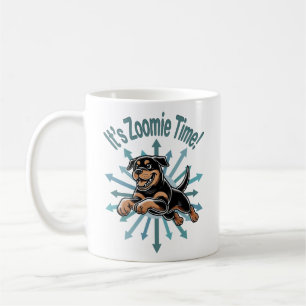 Es ist Zoomie Zeit Rottweiler Kaffeetasse