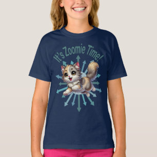 Es ist Zoomie Zeit Süße Dreifarbige Katze T-Shirt