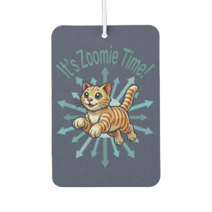 Es ist Zoomie-Zeit Tigerkatze Autolufterfrischer
