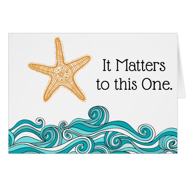 Es ist zu diesem einem Starfish von Bedeutung (Vorderseite (Horizontal))