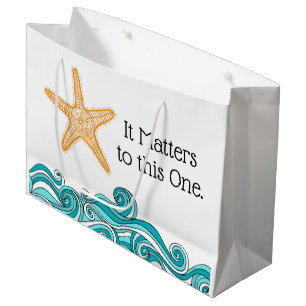 Es ist zu diesem einem Starfish von Bedeutung Große Geschenktüte