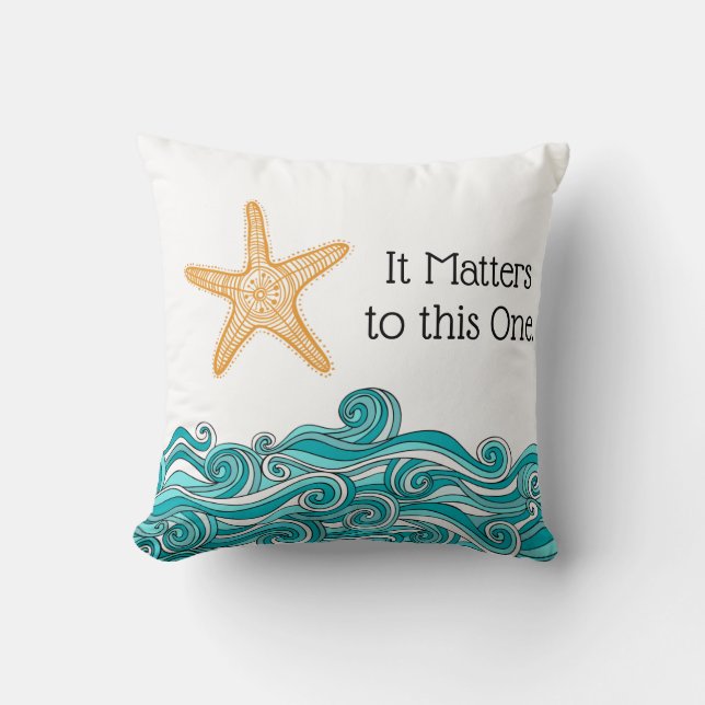 Es ist zu diesem einem Starfish von Bedeutung Kissen (Vorderseite)