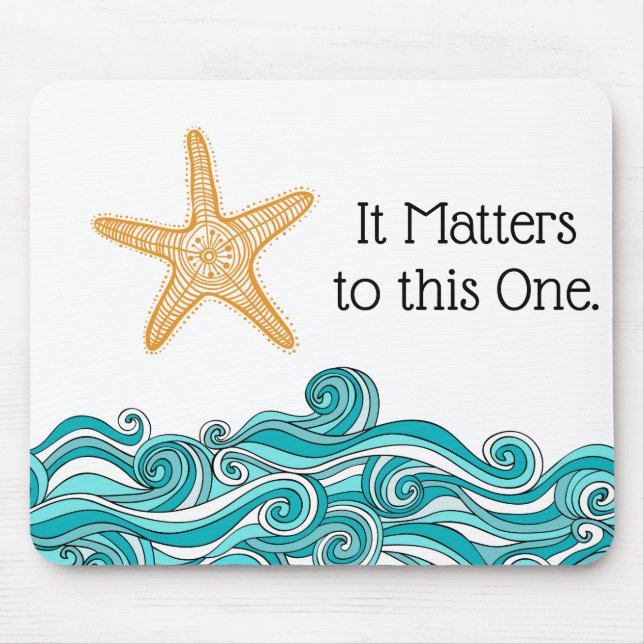 Es ist zu diesem einem Starfish von Bedeutung Mousepad (Vorne)