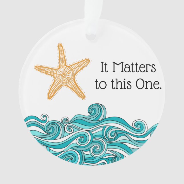 Es ist zu diesem einem Starfish von Bedeutung Ornament (Vorderseite)