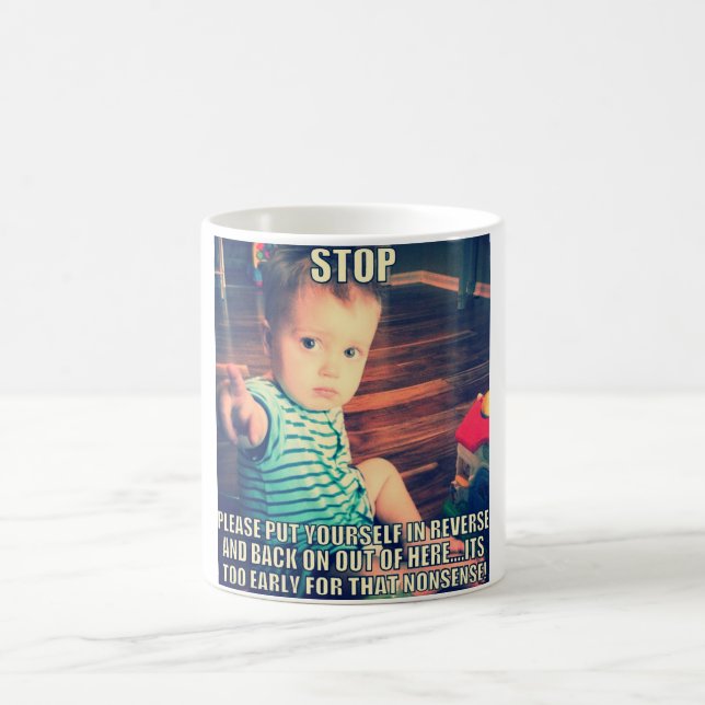 Es ist zu frühe lustige Tasse (Mittel)
