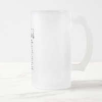 Es ist zu mir mattiertes Bier-Glas griechisch