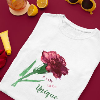 Es kann eine einzigartige inspirierende Blume der T-Shirt