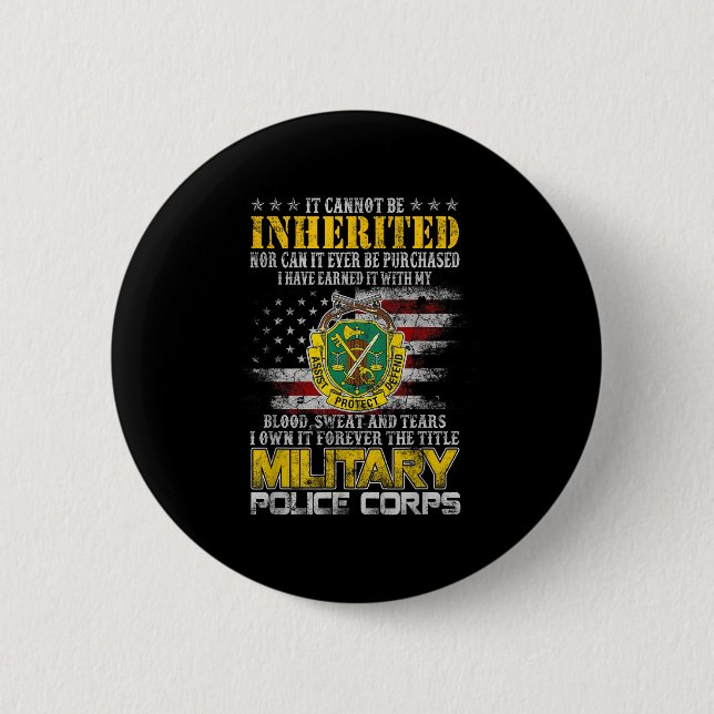 Es kann nicht als Militärlizenveteran erbt werden  Button (Vorderseite)