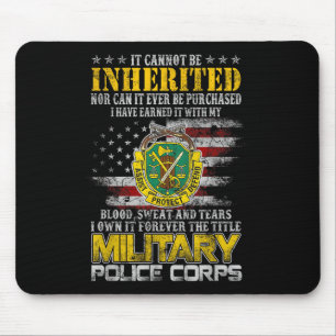Es kann nicht als Militärlizenveteran erbt werden  Mousepad