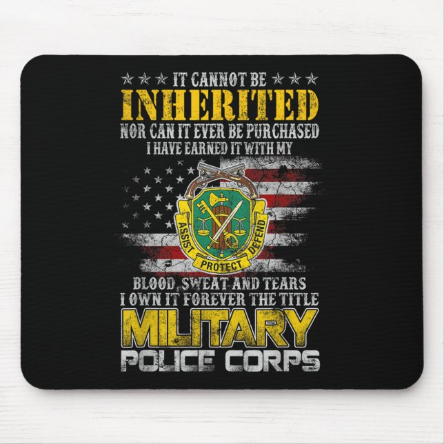 Es kann nicht als Militärlizenveteran erbt werden  Mousepad (Vorne)