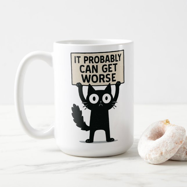 Es kann wahrscheinlich schlimmer werden kaffeetasse (Mit Donut)