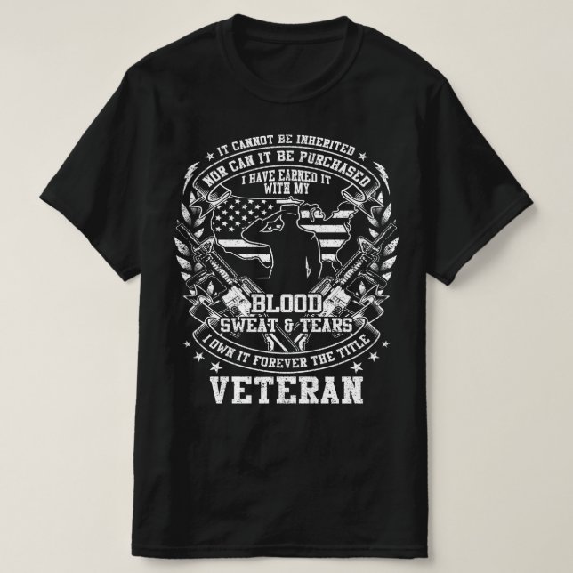 es kann weder vererbt noch gekauft werden T-Shirt (Design vorne)