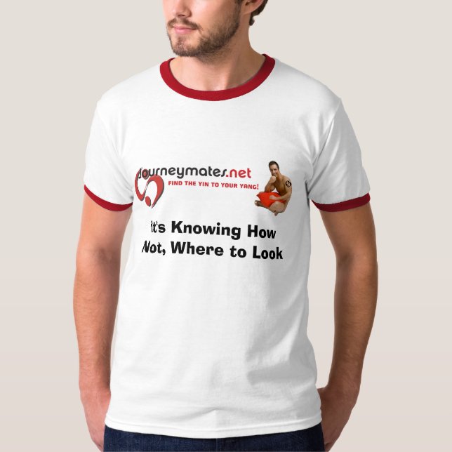 Es kennt HowNot, wo man schaut T-Shirt (Vorderseite)