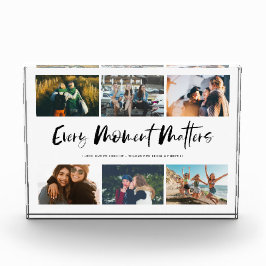 Es kommt auf jeden Moment an, Fotokollagen anzufüh Fotoblock