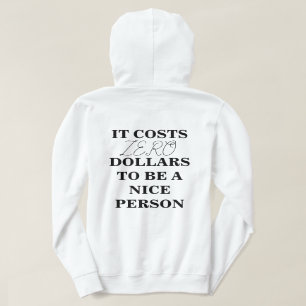 ES KOSTET $0, EIN SCHÖNER PERSON-Hoodie ZU SEIN Hoodie