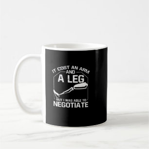 Es kostete einen Arm und Bein, aber ich konnte ver Kaffeetasse