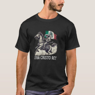 Es lebe Cristo Rey Guadalupe katholische Cristeros T-Shirt