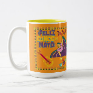 Es lebe die orange Freiheit Zweifarbige Tasse