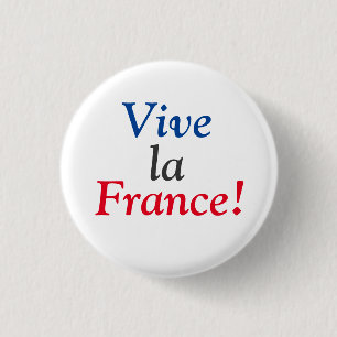Es lebe Frankreich! Button