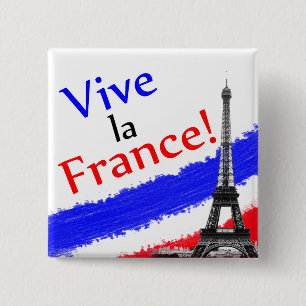 Es lebe Frankreich! Button