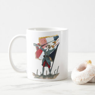 Es lebe Frankreich Feministische Militäruniform un Kaffeetasse