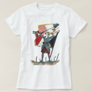 Es lebe Frankreich Feministische Militäruniform un T-Shirt
