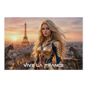 ES LEBE FRANKREICH - PARIS POSTER