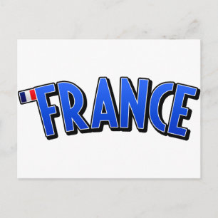 Es lebe Frankreich! Postkarte