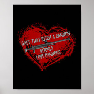 Es Liebe Cannons Funny Adult Meme Gamer Anime Poster