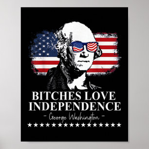 Es Liebe Unabhängigkeit George Washington 4. Juli Poster