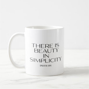 ES LIEGT EINFACHHEIT IN DER SCHÖNHEIT Personalisie Kaffeetasse
